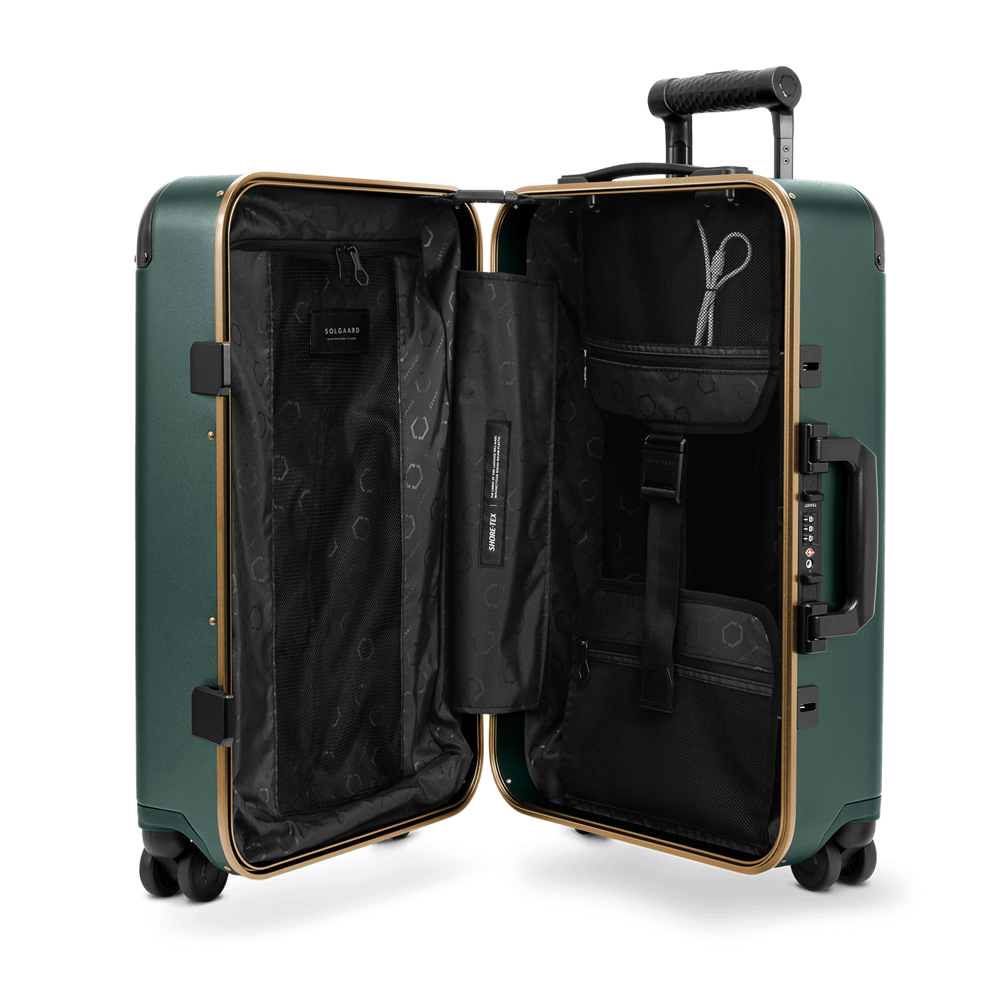 Jade/Brushed Gold | Carry-On Closet Large