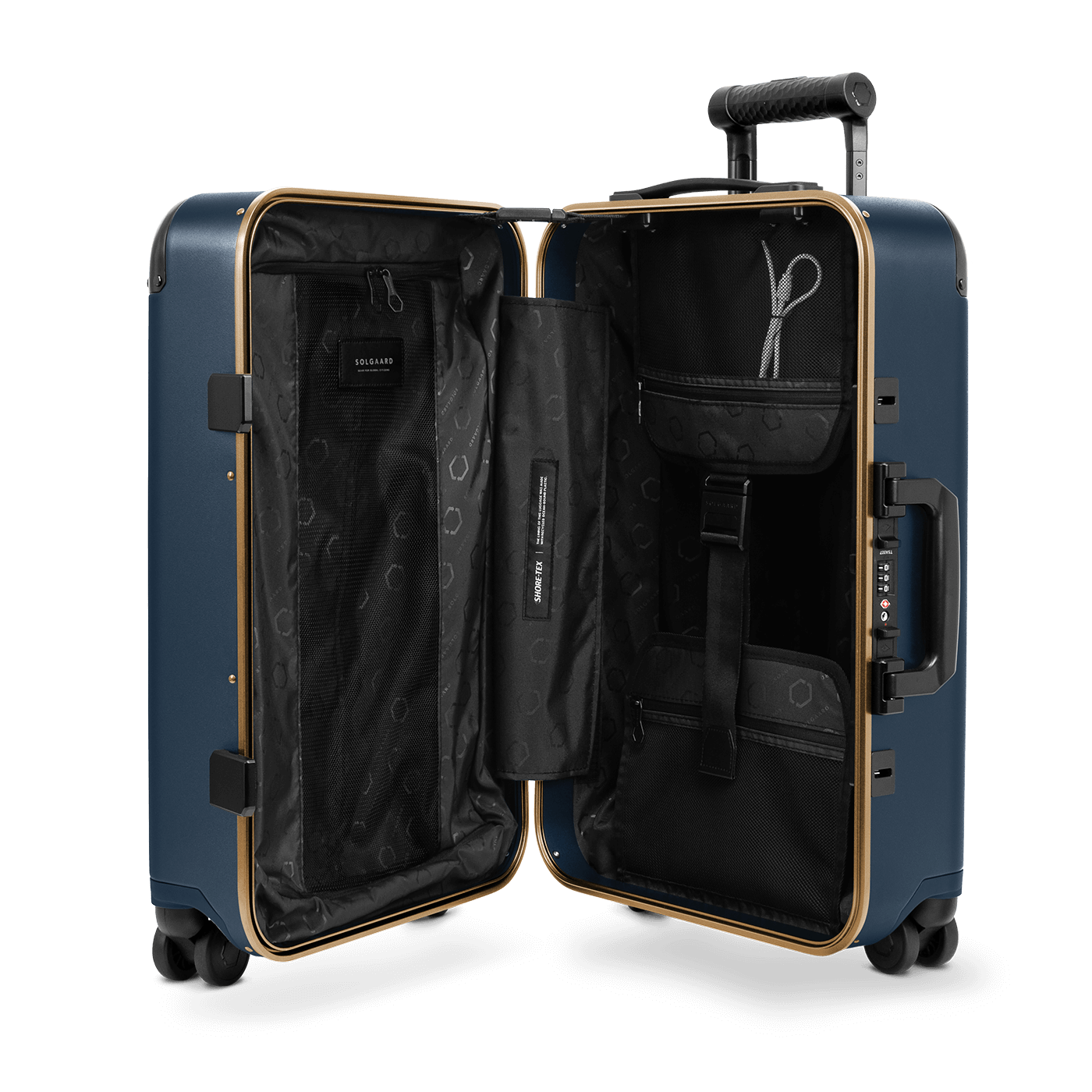 Atlantic Navy/Brushed Gold | Carry-On Closet Large