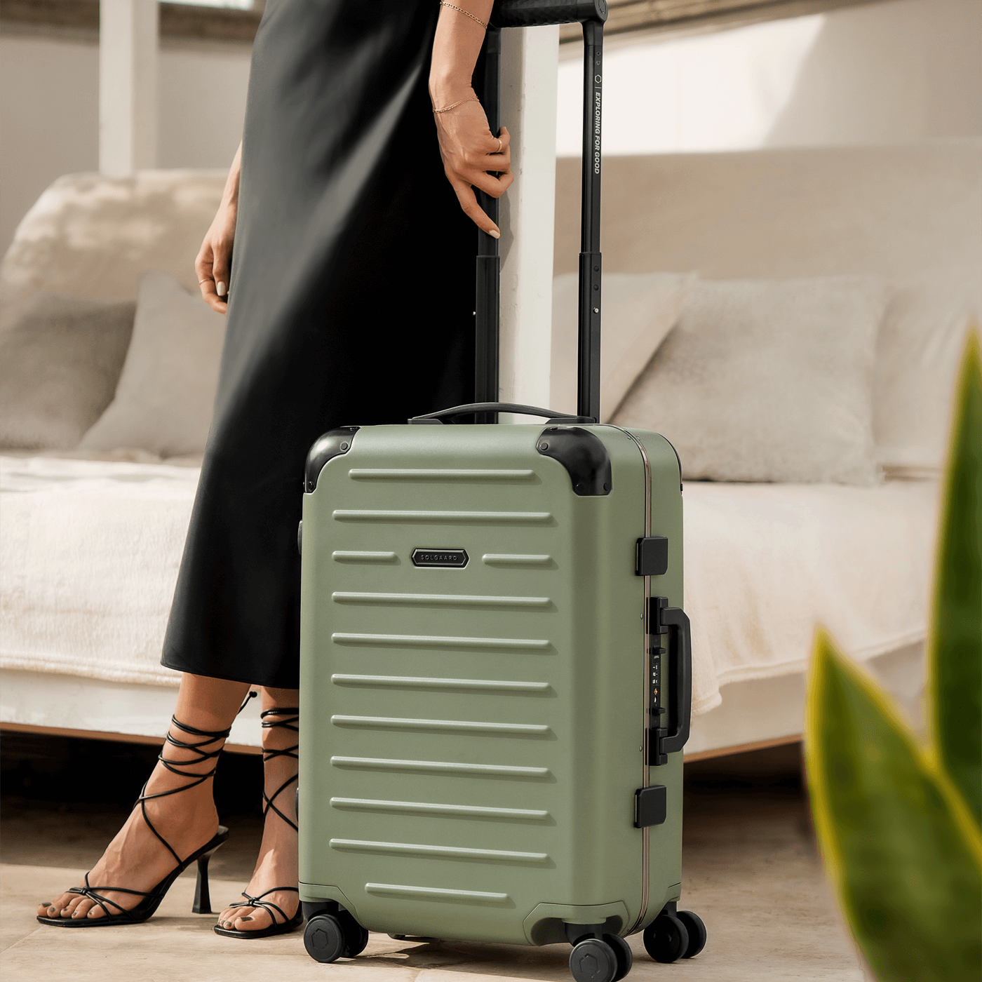 Granada Green/Smoked Platinum | Carry-On Closet Large